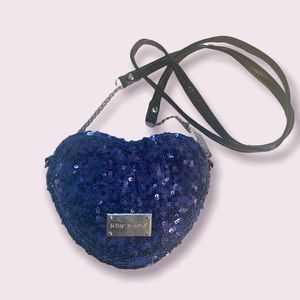 Betsy Johnson Sequin Heart Purse